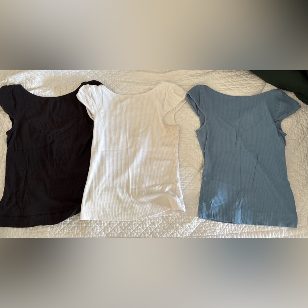 Free People Cap Sleeve tops (Set of 3) size Large